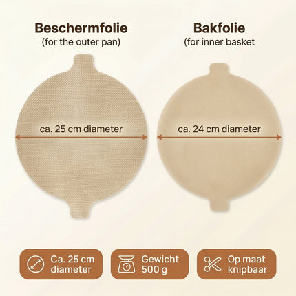 Cheqo® Bakfolie Airfryer Set - Specs