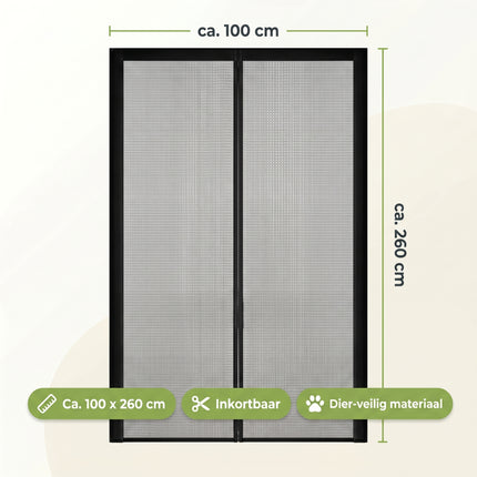 Cheqo® Deurgordijn Vliegengordijn Magnetisch - Specs