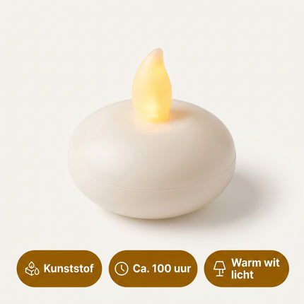 Cheqo LED Drijfkaarsjes Set van 12 - Specs