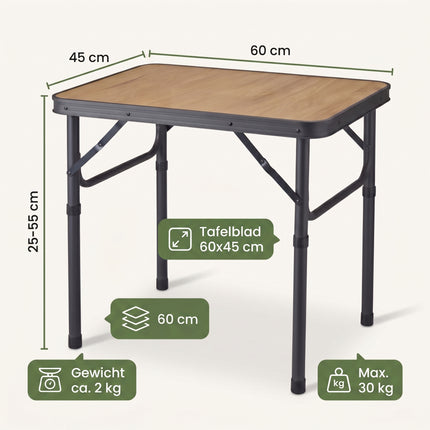Cheqo Campingtafel Inklapbaar - Specs