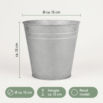 Cheqo Zinken Bloempot - Specs
