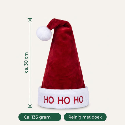 infographic-5: Kinder kerstmuts met lichtjes en veer
