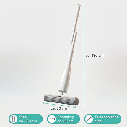 Cheqo Zelfuitwringende Mop met Spons - Specs
