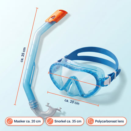Cheqo® Duikbril met Snorkel - Specs