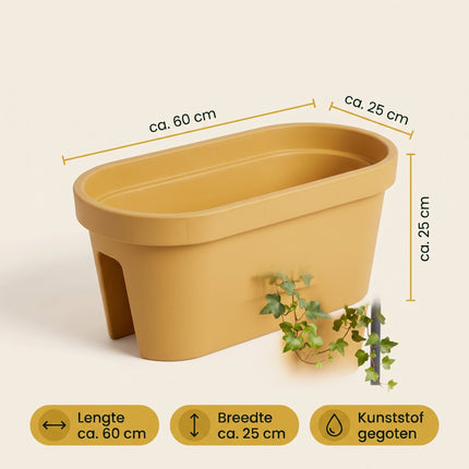 Cheqo® Balkonbak Okergeel - Specs