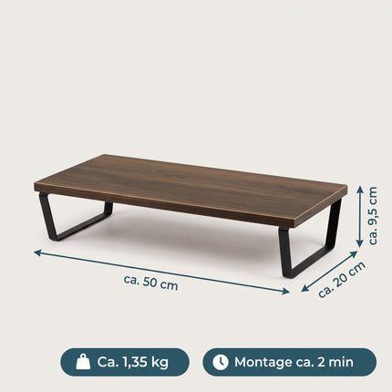 Cheqo® Monitorstandaard Bruin - Specs
