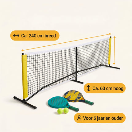 Cheqo® Padelset met Net - Specs