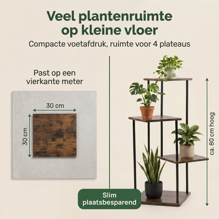 Cheqo® Plantentrap 4 etages industrieel - Bezwaarkiller