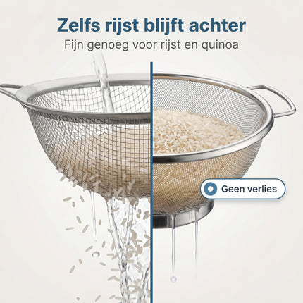 Cheqo® RVS Vergiet / Zeef - Bezwaarkiller