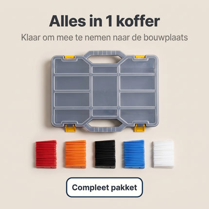Cheqo® Uitvulplaatjes Assortimentskoffer - Bezwaarkiller