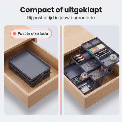Cheqo® Lade Organizer 3-laags Uitklapbaar - Bezwaarkiller