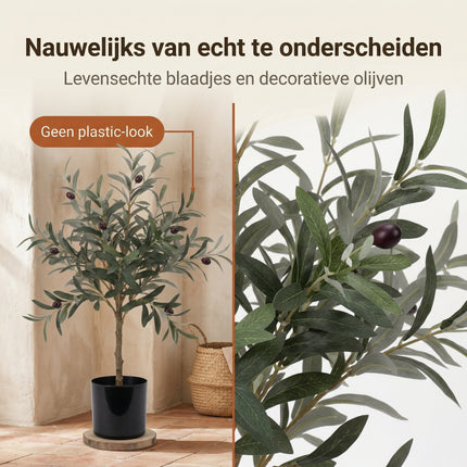 Cheqo® Kunstplant Olijfboompje - Bezwaarkiller