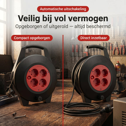 Cheqo Kabelhaspel 10m - Bezwaarkiller