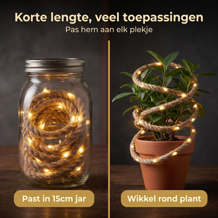infographic-6: Jute touw met ledverlichting 1 50 meter