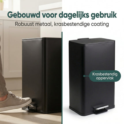 Cheqo® Pedaalemmer 30 Liter - Bezwaarkiller