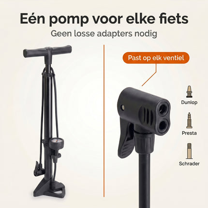 Cheqo® Fietspomp Staand - Bezwaarkiller