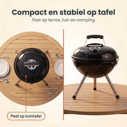 Cheqo® Kogelbarbecue 38x47 cm - Bezwaarkiller