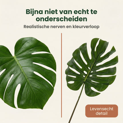 Cheqo® Kunstplant Monstera 110cm - Bezwaarkiller