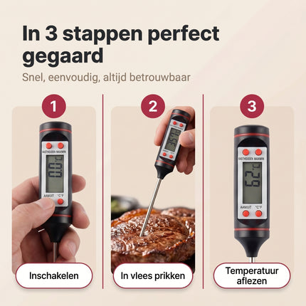 Cheqo Vleesthermometer Digitaal - Bezwaarkiller