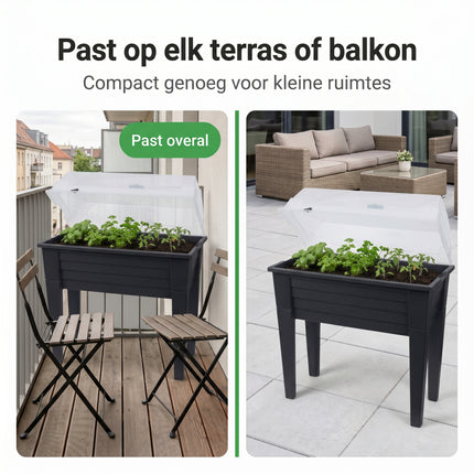 Cheqo Kweektafel met Deksel en Poten - Bezwaarkiller