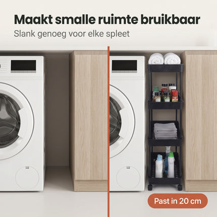 Cheqo Opbergtrolley 4-Laags - Bezwaarkiller