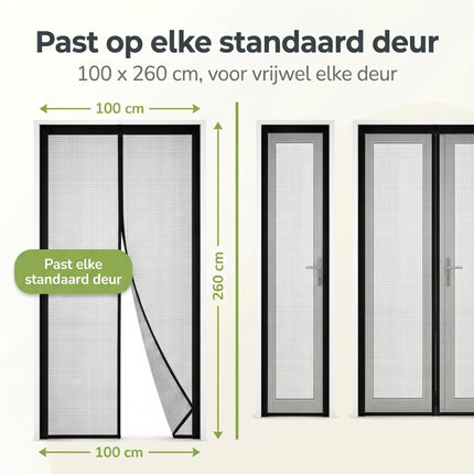 Cheqo® Deurgordijn Vliegengordijn Magnetisch - Bezwaarkiller