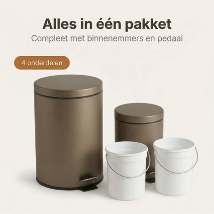 Cheqo® Pedaalemmer Set van 2 - Bezwaarkiller