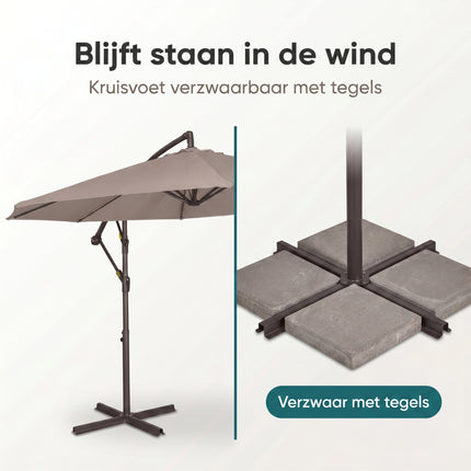 Cheqo® Zweefparasol - Bezwaarkiller