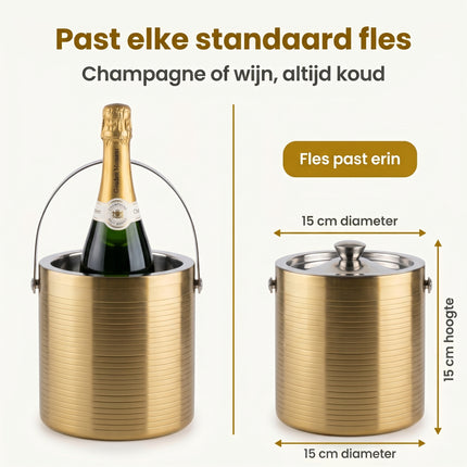 Cheqo® IJsemmer Dubbelwandig RVS - Bezwaarkiller