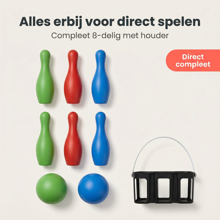 Cheqo® Kegelset 8-Delig - Bezwaarkiller