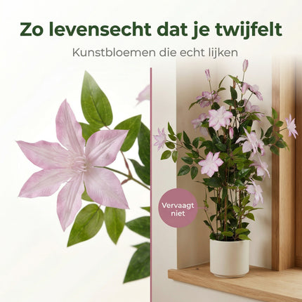 Cheqo® Kunstplant Clematis - Bezwaarkiller