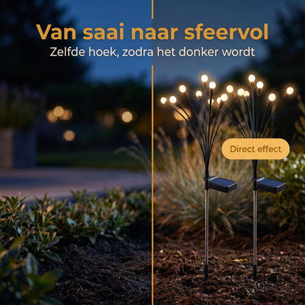 Cheqo Solar Tuinverlichting Set van 2 Firefly - Bezwaarkiller