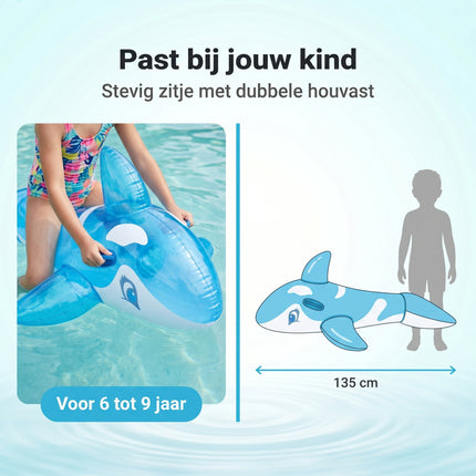 Cheqo Opblaasbare Walvis Ride-On - Bezwaarkiller