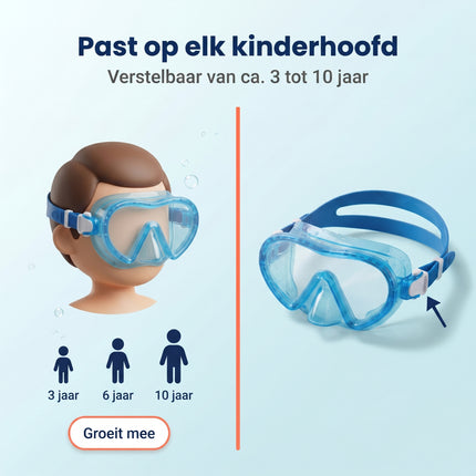 Cheqo® Duikbril met Snorkel - Bezwaarkiller