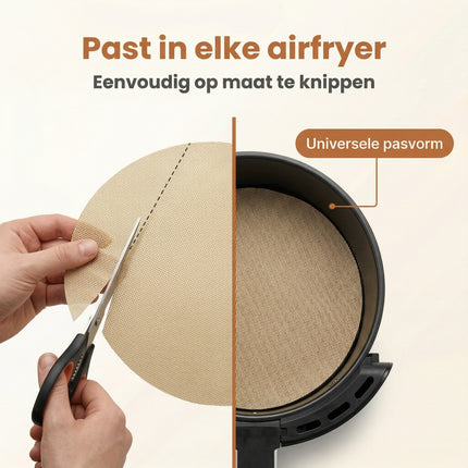 Cheqo® Bakfolie Airfryer Set - Bezwaarkiller