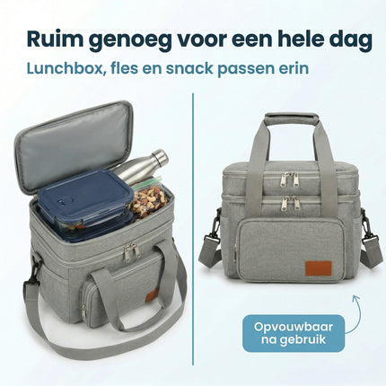 Cheqo Koeltas Lunchtas Dubbel Compartiment - Bezwaarkiller
