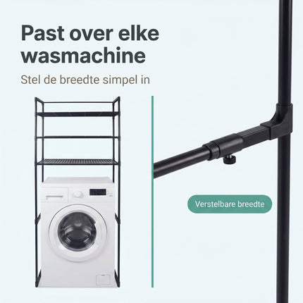 Cheqo® Opbergrek voor boven Wasmachine - Bezwaarkiller