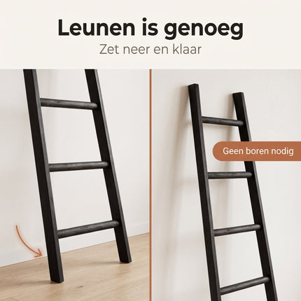 infographic-6: Decoration ladder black l29xw49xh119cm
