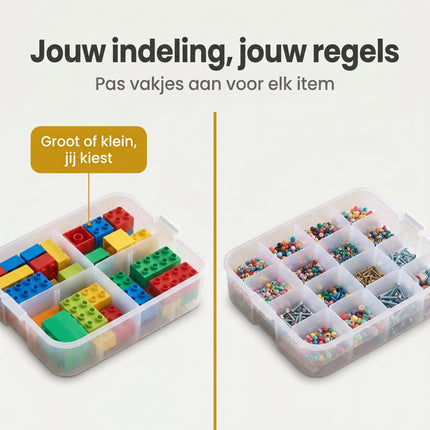 Cheqo® Opbergbox Stapelbaar - 4 Lagen - Bezwaarkiller