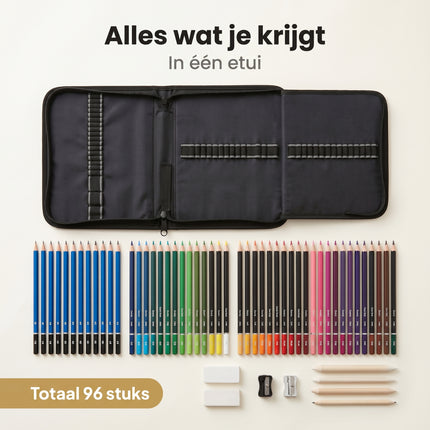 Cheqo Tekenset Set van 96-delig - Bezwaarkiller