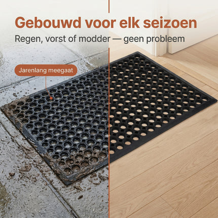 Cheqo® Rubberen Deurmat Buiten - Bezwaarkiller