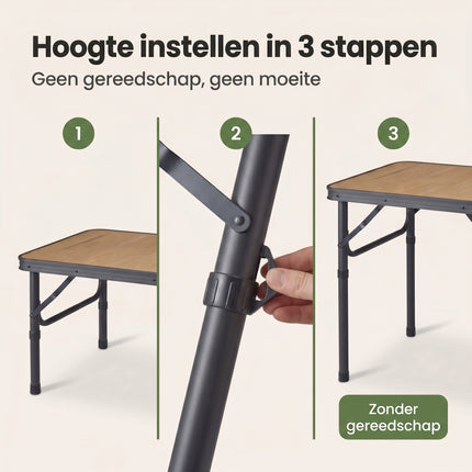 Cheqo Campingtafel Inklapbaar - Bezwaarkiller