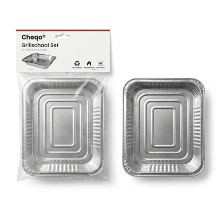 Cheqo® Grillschaal Set van 2 - Verpakking
