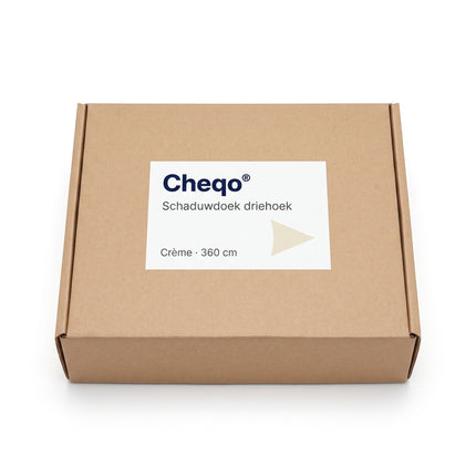 infographic-7: Cheqo schaduwdoek driehoek creme 360cm