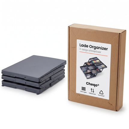 Cheqo® Lade Organizer 3-laags Uitklapbaar - Verpakking