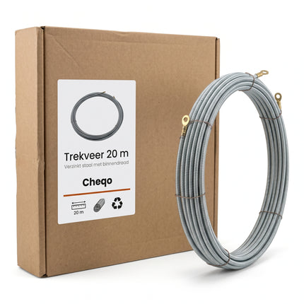 Cheqo® Trekveer met Binnendraad 20 m - Verpakking
