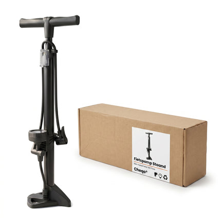 Cheqo® Fietspomp Staand met Manometer en Drukmeter - Verpakking