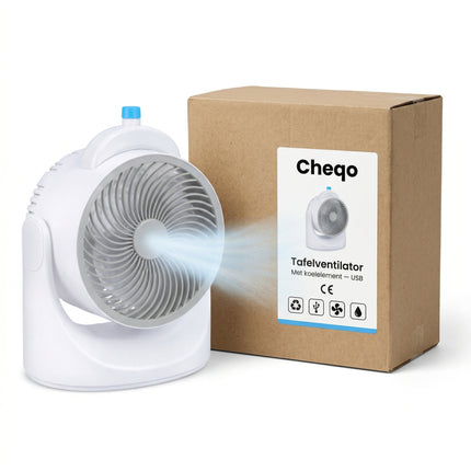 Cheqo® Tafelventilator met Koelelement - Verpakking