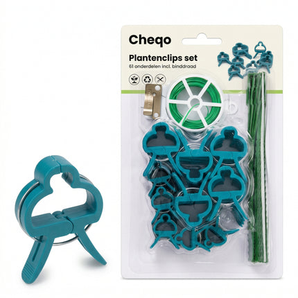 Cheqo Plantenclips met Binddraad Set van 61 - Verpakking