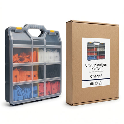 Cheqo® Uitvulplaatjes Assortimentskoffer - Verpakking